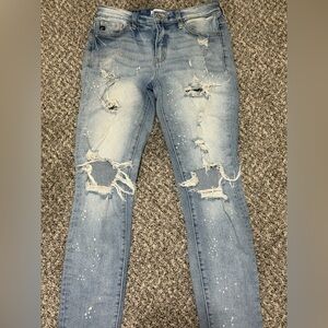 KanCan Light Blue Distressed Skinny Jeans size 3